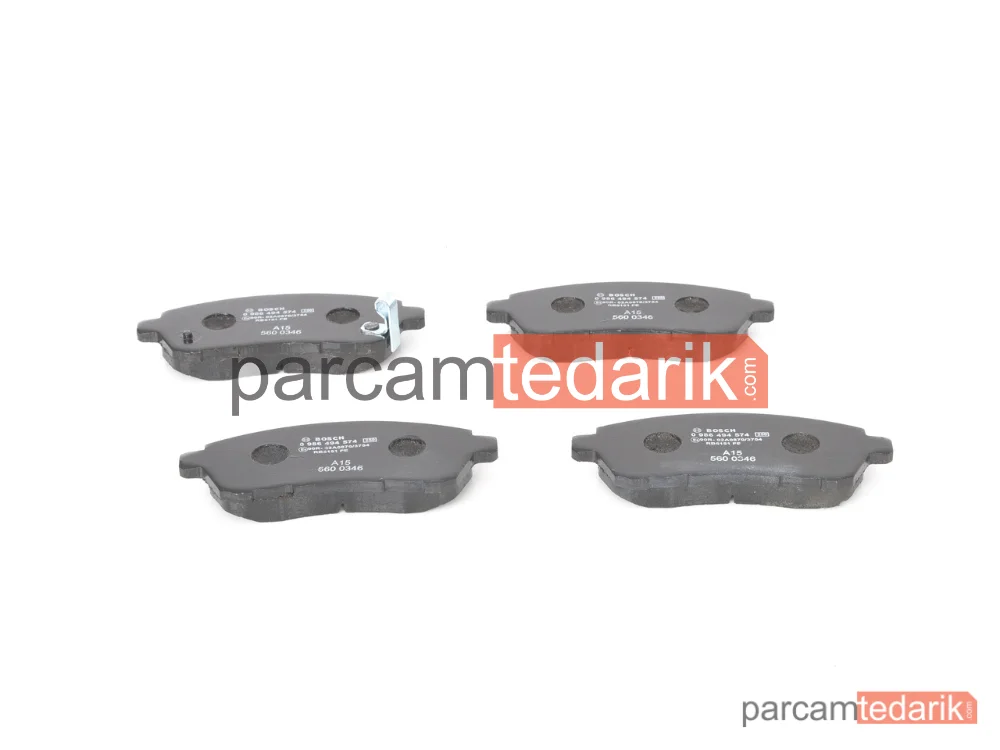 BOSCH 0986494574 | Fren Balatası (Ön) — Daihatsu Sirion, Mazda 2, Daihatsu Materia