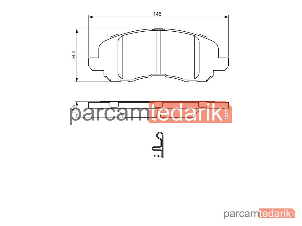 BOSCH 0986494575 | Fren Balatası (Ön) — Jeep Compass, Jeep Patriot