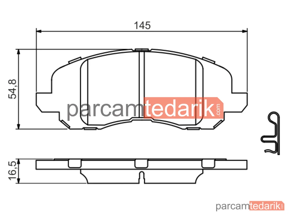BOSCH 0986494575 | Fren Balatası (Ön) — Jeep Compass, Jeep Patriot