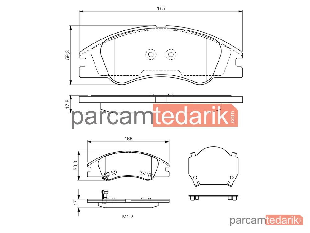 BOSCH 0986494577 | Fren Balatası (Ön) — Kia Cerato I