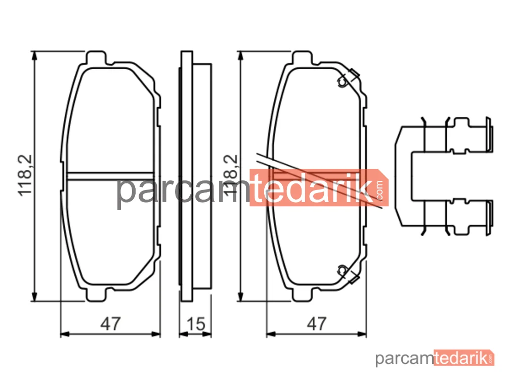 BOSCH 0986494590 | Fren Balatası (Arka)
