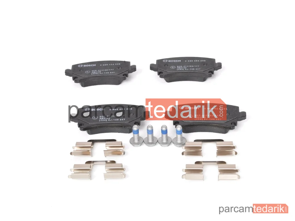 BOSCH 0986494595 | Fren Balatası (Arka) — Audi A4 B7, VW Jetta III, Seat Altea XL