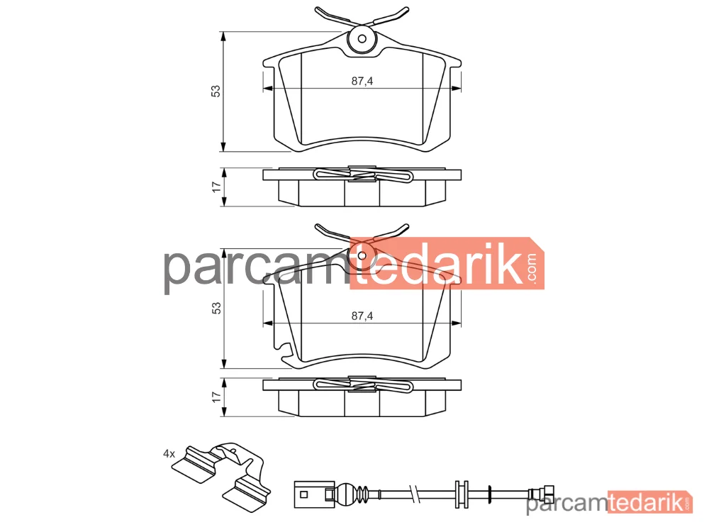 BOSCH 0986494598 | Fren Balatası