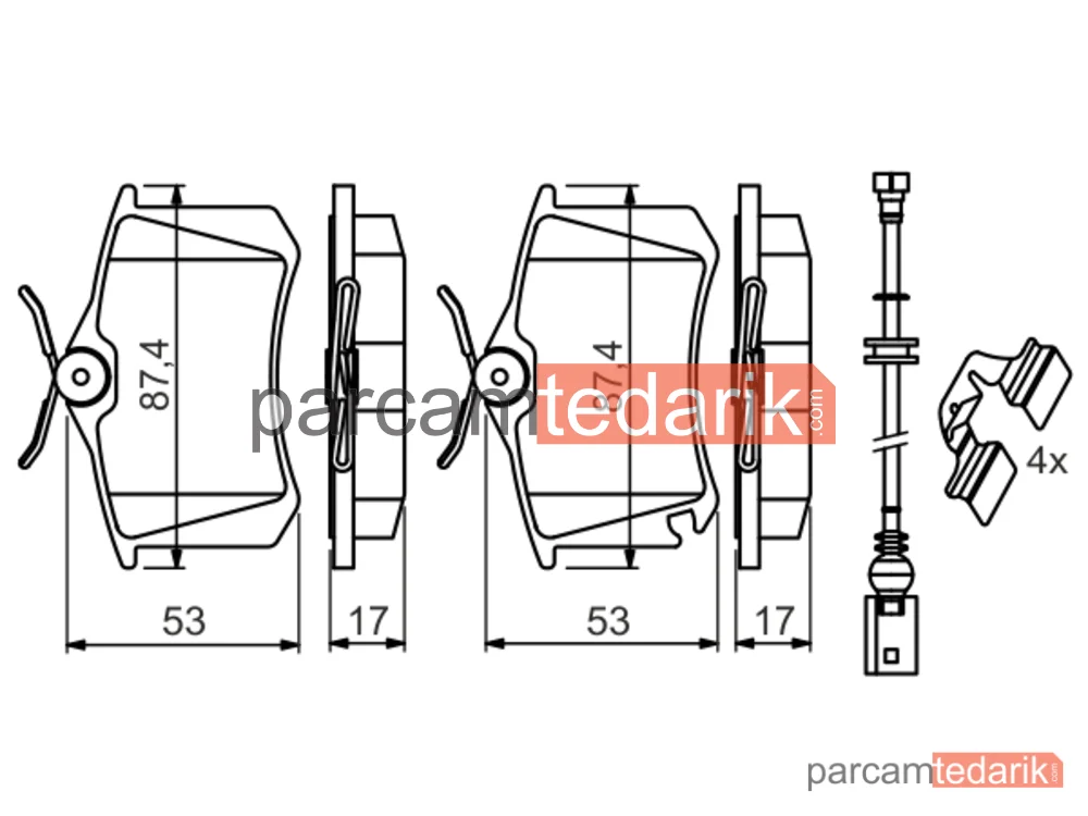 BOSCH 0986494598 | Fren Balatası