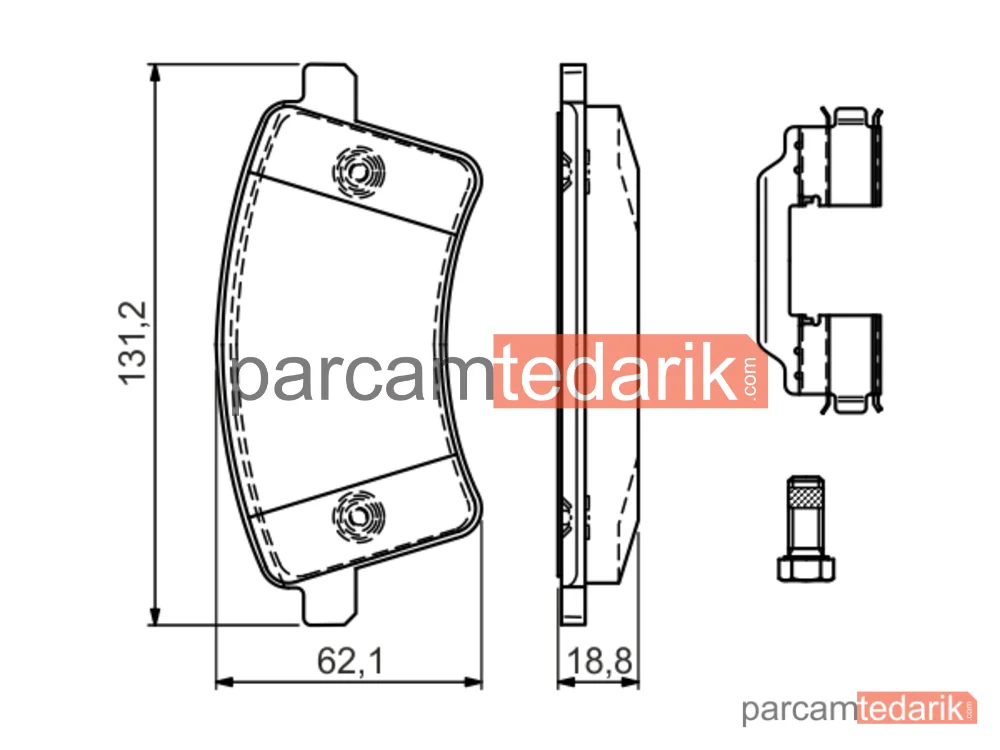 BOSCH 0986494612 | Fren Balatası (Ön)