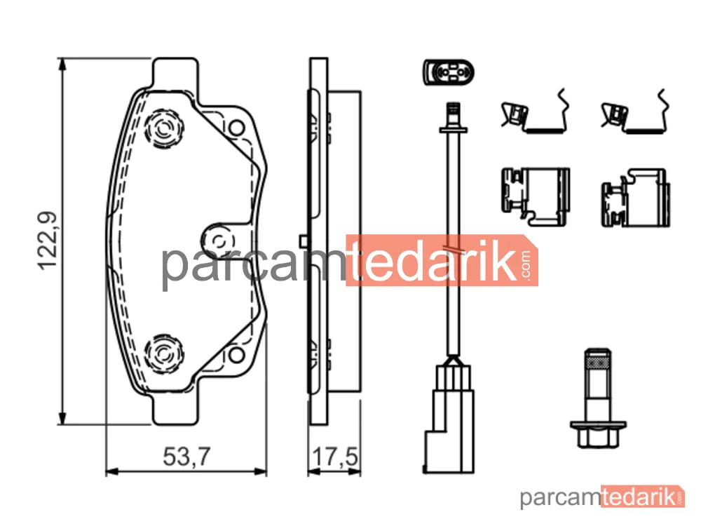 BOSCH 0986494614 | Fren Balatası (Arka)
