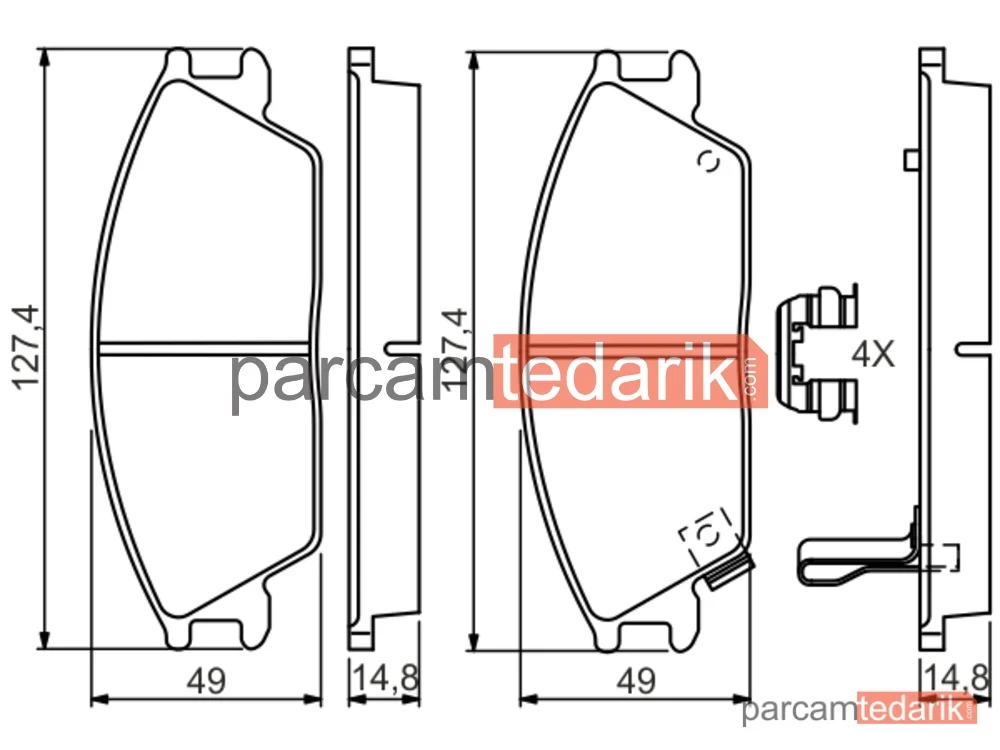 BOSCH 0986494620 | Fren Balatası
