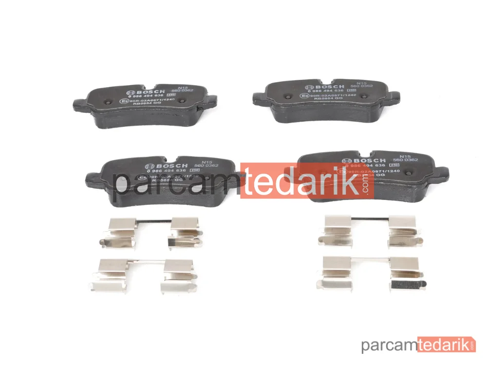 BOSCH 0986494636 | Fren Balatası (Arka) — Land Rover Discovery IV