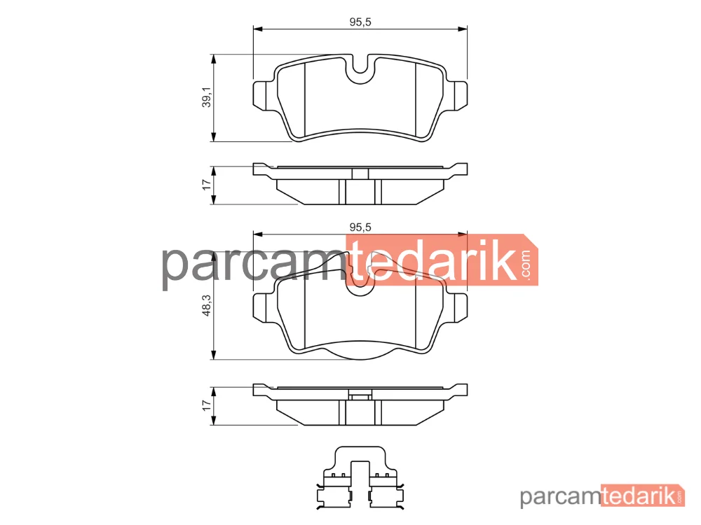 BOSCH 0986494645 | Fren Balatası (Arka)
