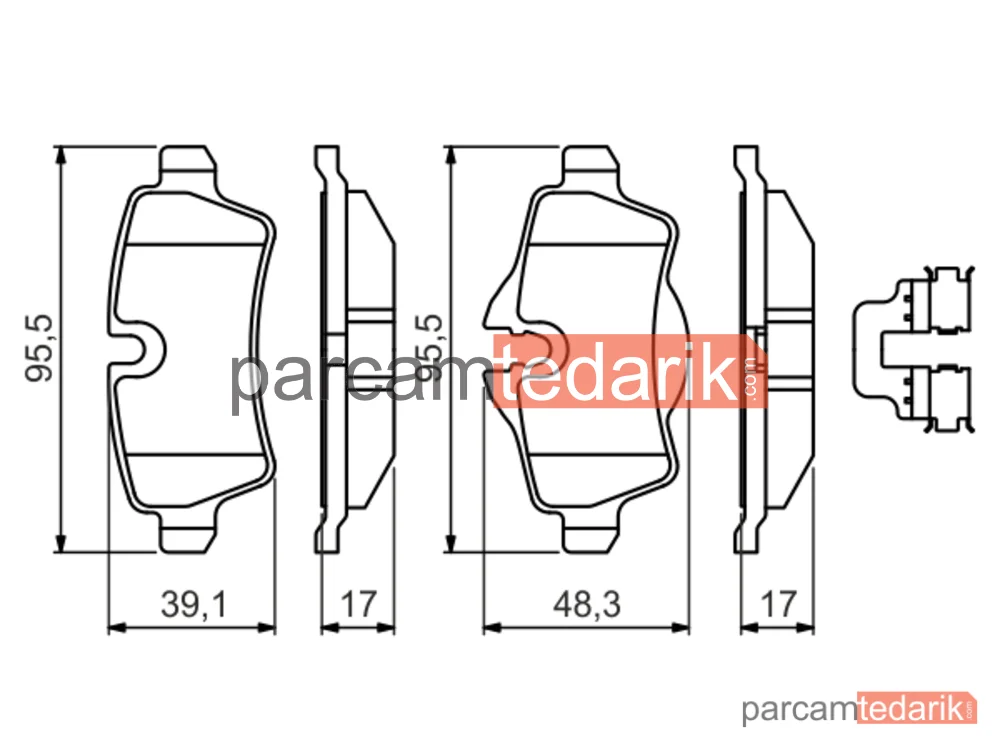 BOSCH 0986494645 | Fren Balatası (Arka)