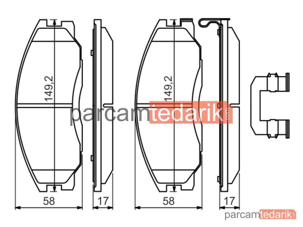 BOSCH 0986494650 | Fren Balatası