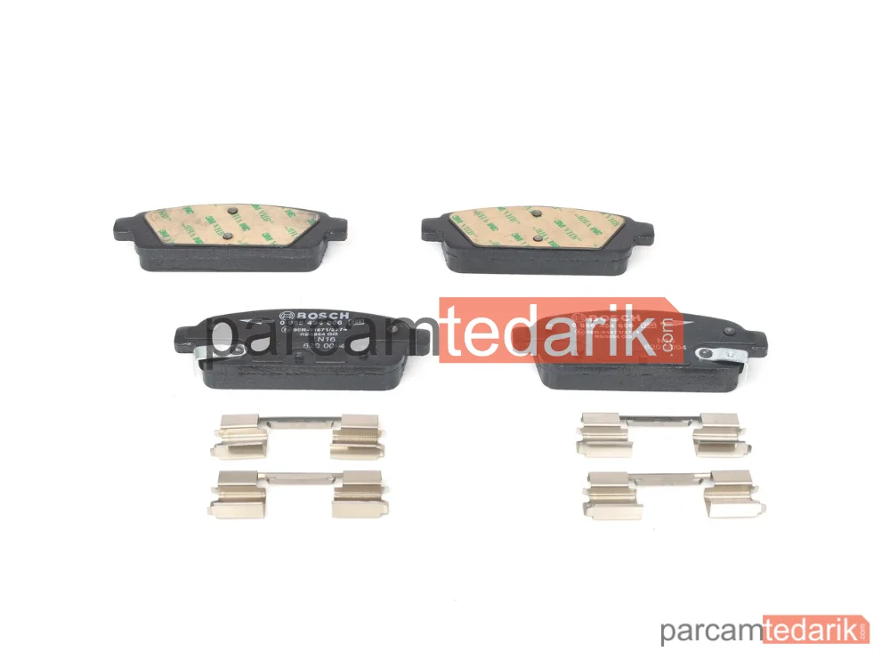 BOSCH 0986494666 | Fren Balatası (Arka) — Opel Zafira Tourer C, Opel Astra J, Opel Mokka / Mokka X
