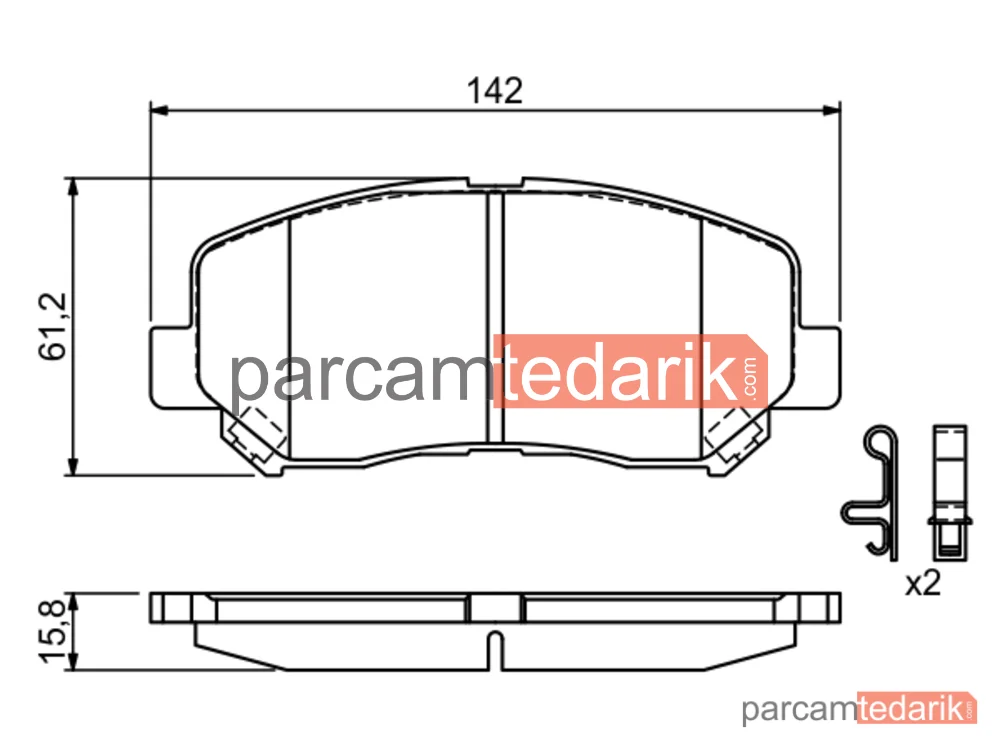 BOSCH 0986494675 | Fren Balatası (Ön) — Mazda CX-5