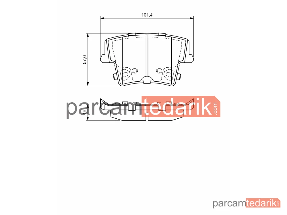 BOSCH 0986494678 | Fren Balatası (Arka) — Chrysler 300C Touring, Chrysler 300C, Lancia Thema