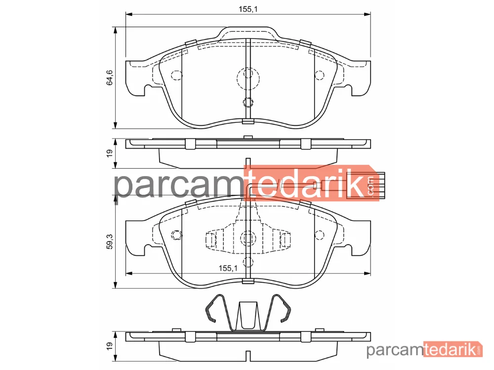 BOSCH 0986494680 | Fren Balatası — Alfa Romeo Giulietta