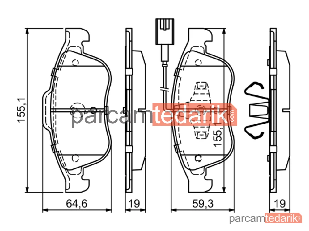 BOSCH 0986494680 | Fren Balatası — Alfa Romeo Giulietta
