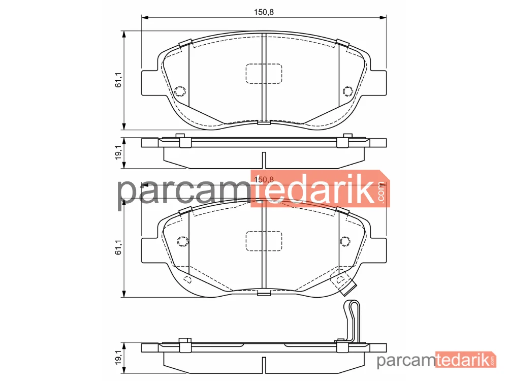 BOSCH 0986494682 | Fren Balatası (Ön) — Toyota Avensis