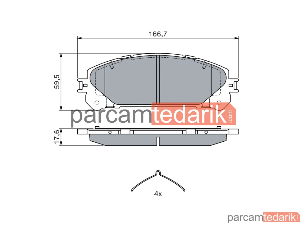 BOSCH 0986494686 | Fren Balatası (Ön) — Lexus NX, Toyota Rav 4 IV, Lexus RX