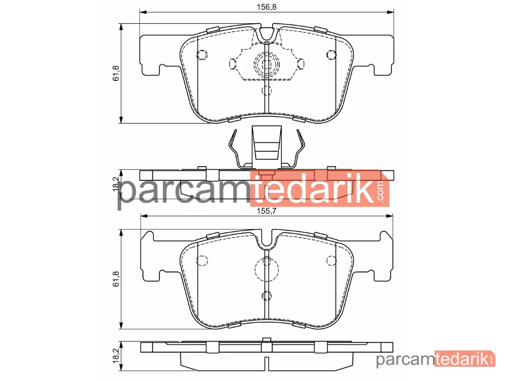 BOSCH 0986494689 | Fren Balatası — BMW 1, BMW 3, BMW 3 Touring