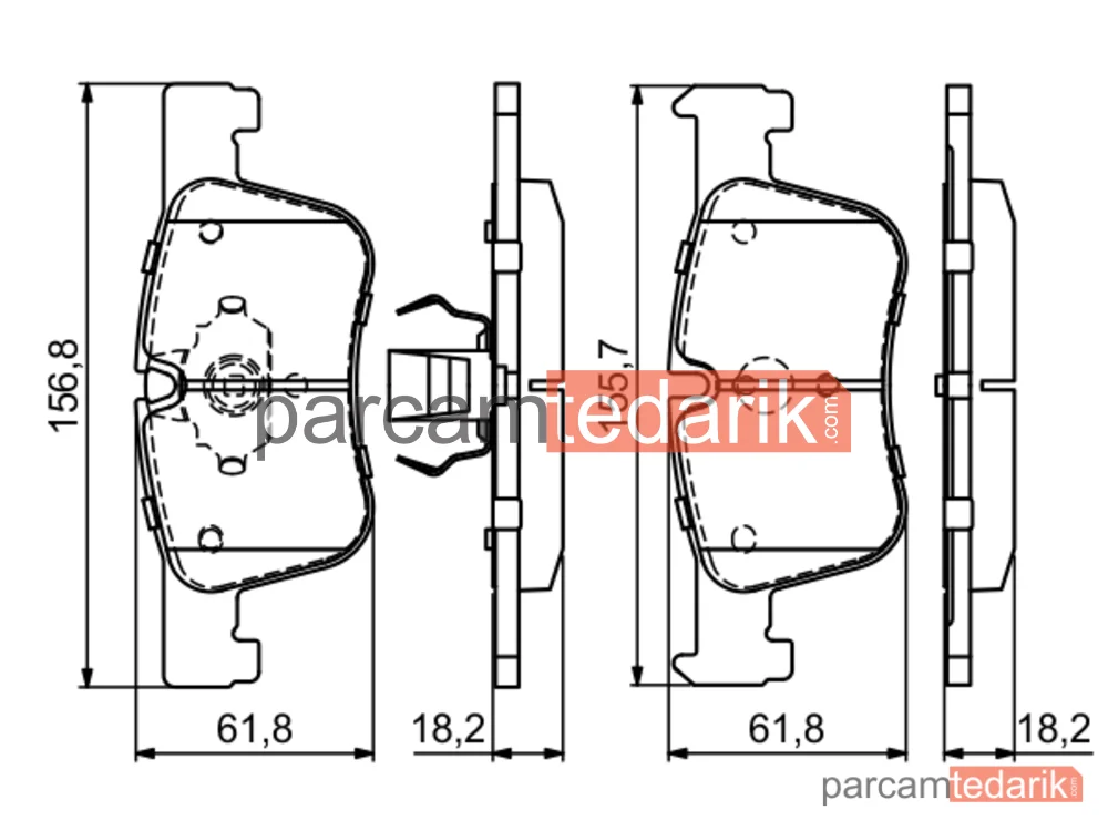 BOSCH 0986494689 | Fren Balatası — BMW 1, BMW 3, BMW 3 Touring