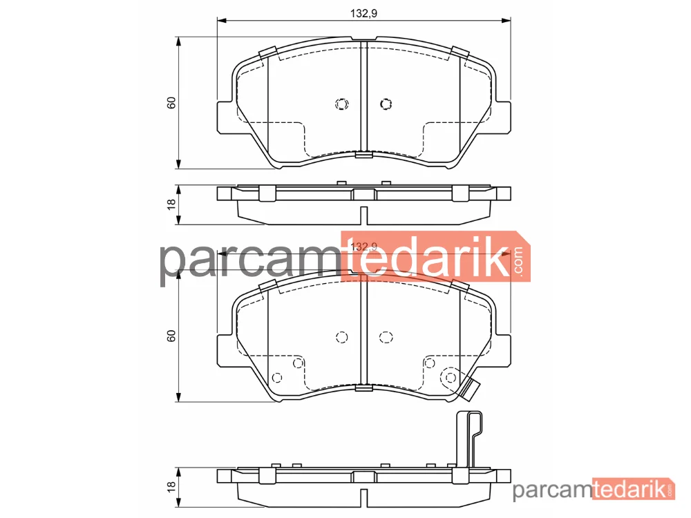 BOSCH 0986494691 | Fren Balatası — Hyundai i30 Coupe, Hyundai i30, Kia Ceed