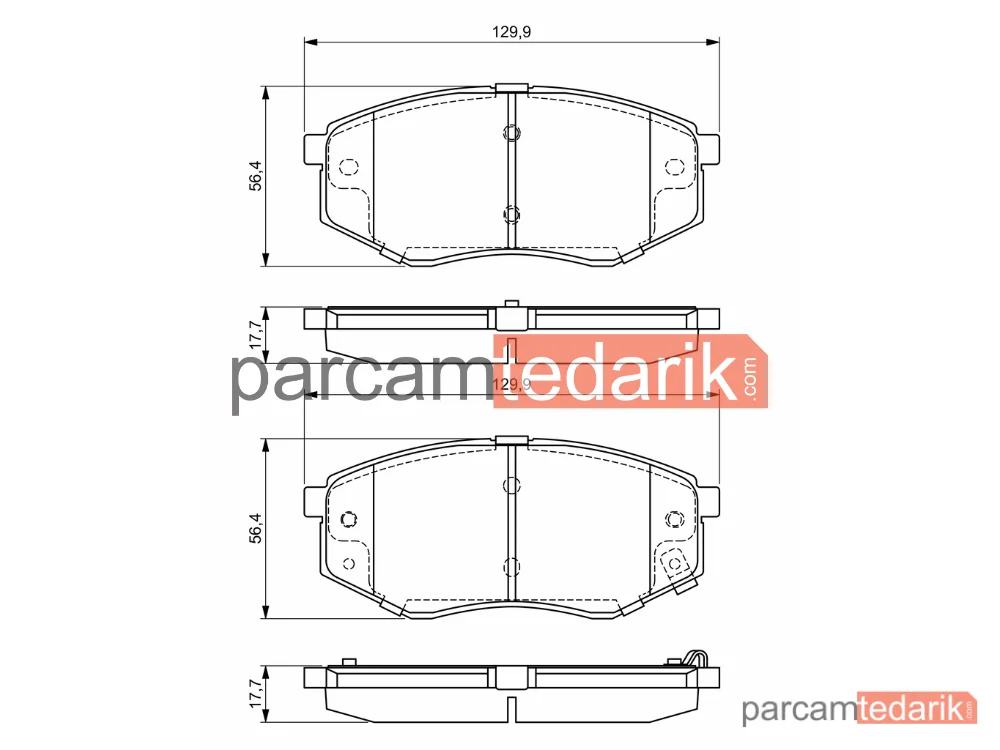 BOSCH 0986494692 | Fren Balatası (Ön) — Hyundai ix20, Kia Soul II