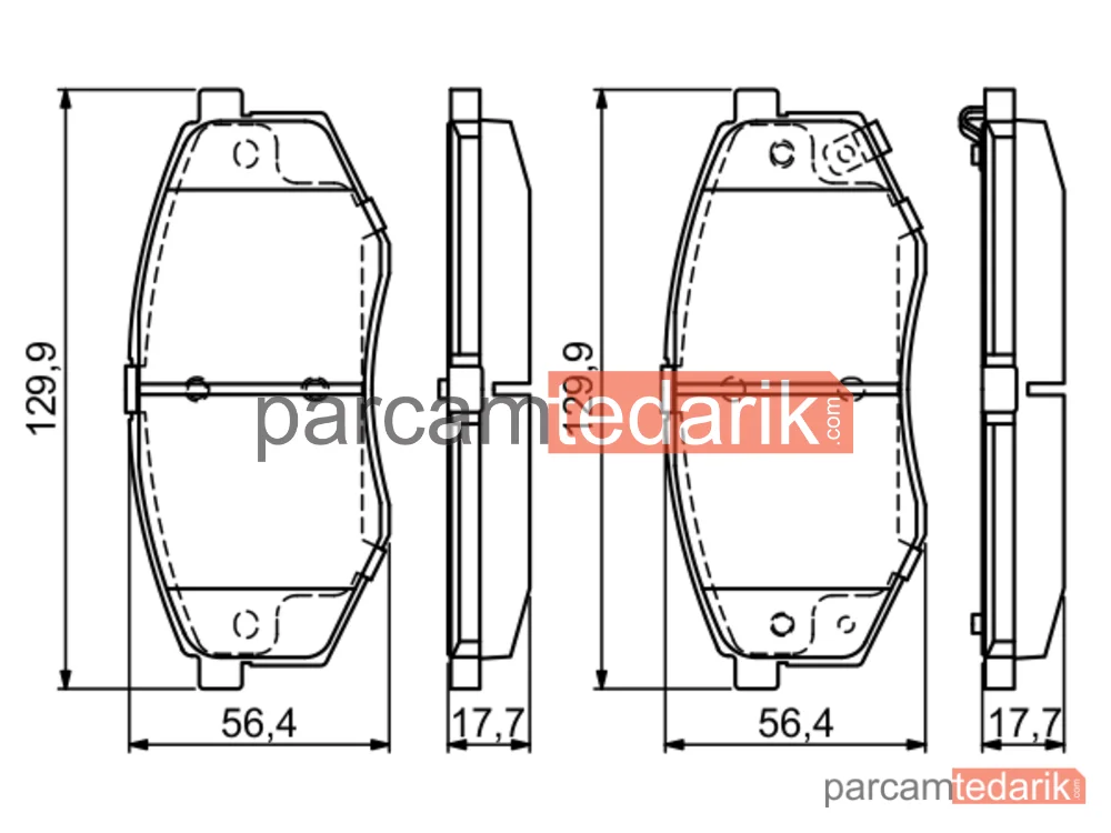 BOSCH 0986494692 | Fren Balatası (Ön) — Hyundai ix20, Kia Soul II