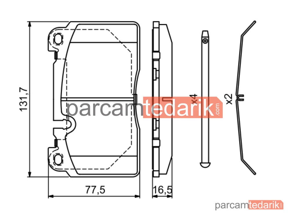 BOSCH 0986494694 | Fren Balatası — Audi A6 C7, Audi A7, Audi Q5