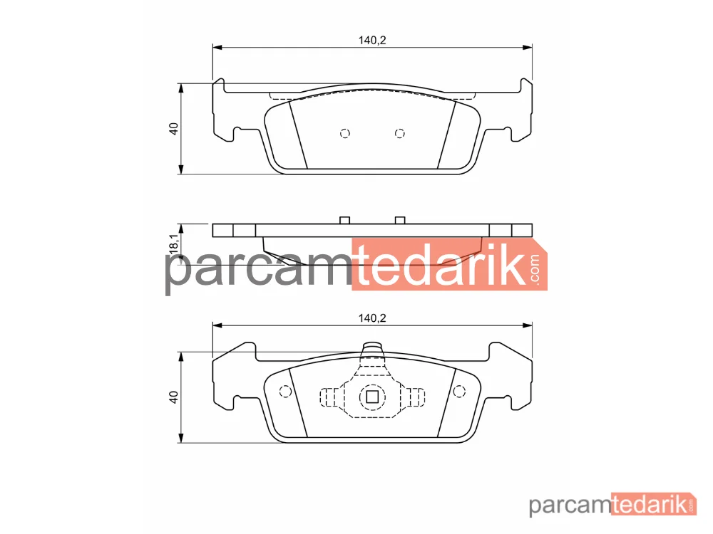 BOSCH 0986494697 | Fren Balatası (Ön) — Dacia Logan II, Dacia Sandero II, Renault Logan/stepway II