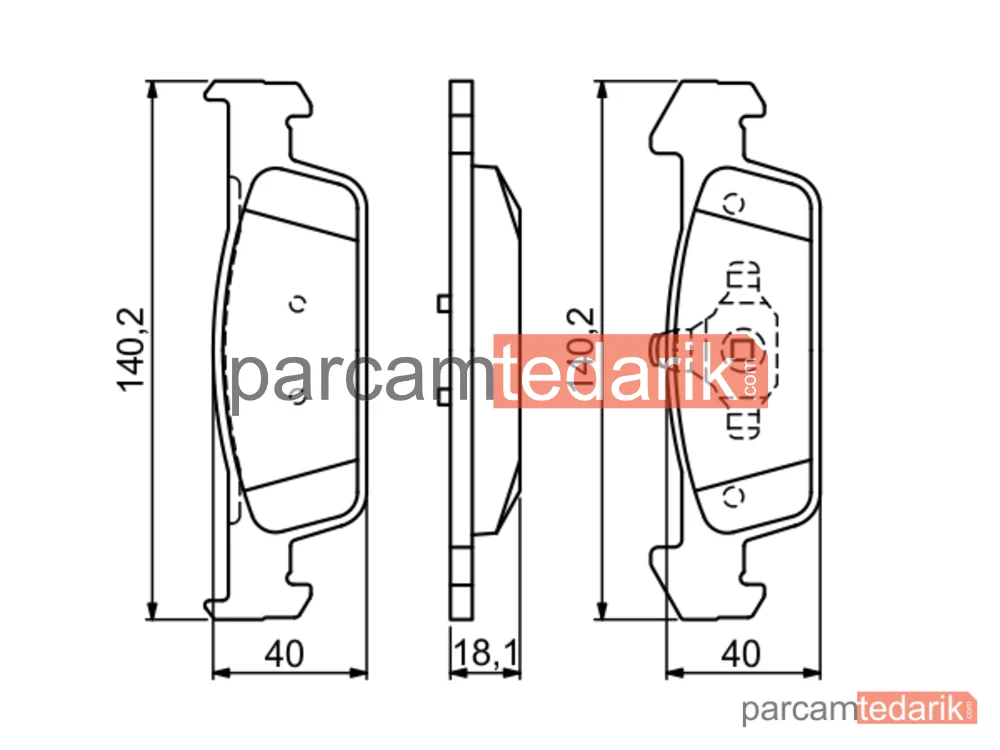 BOSCH 0986494697 | Fren Balatası (Ön) — Dacia Logan II, Dacia Sandero II, Renault Logan/stepway II