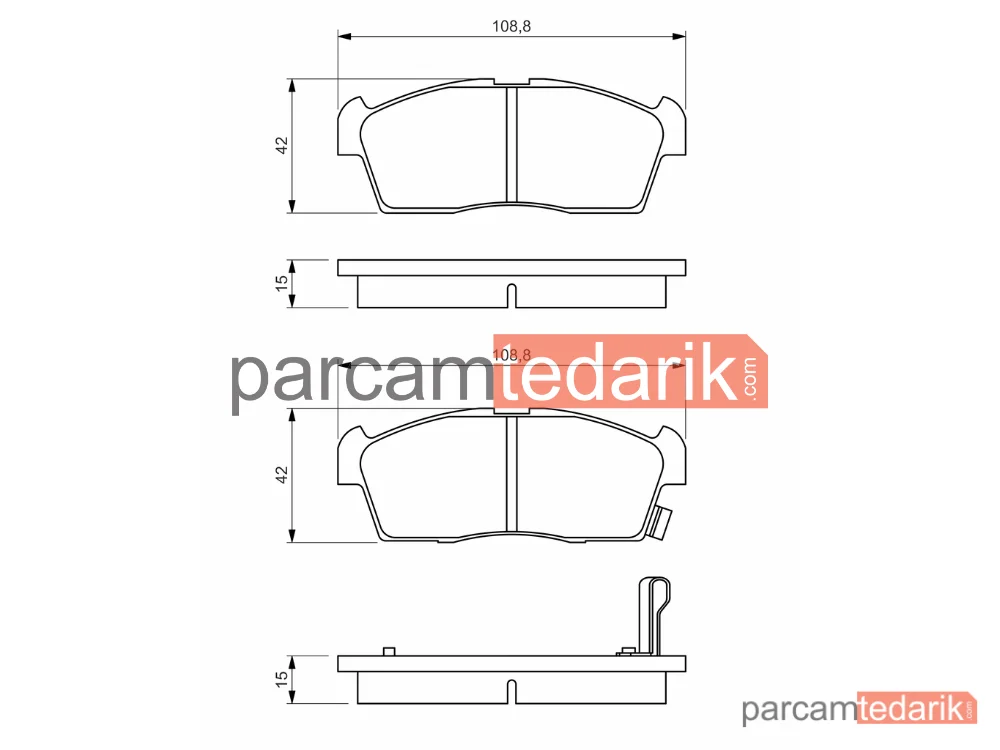 BOSCH 0986494700 | Fren Balatası (Ön) — Peugeot Ion, Citroen C-Zero, Mitsubishi i
