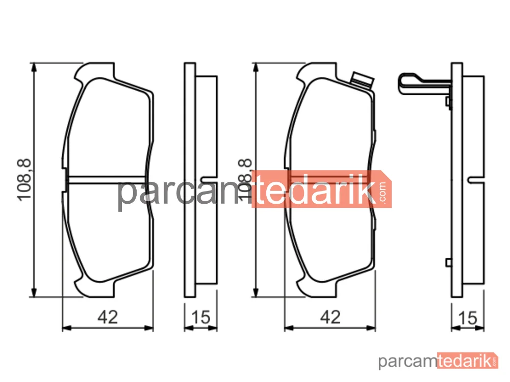 BOSCH 0986494700 | Fren Balatası (Ön) — Peugeot Ion, Citroen C-Zero, Mitsubishi i