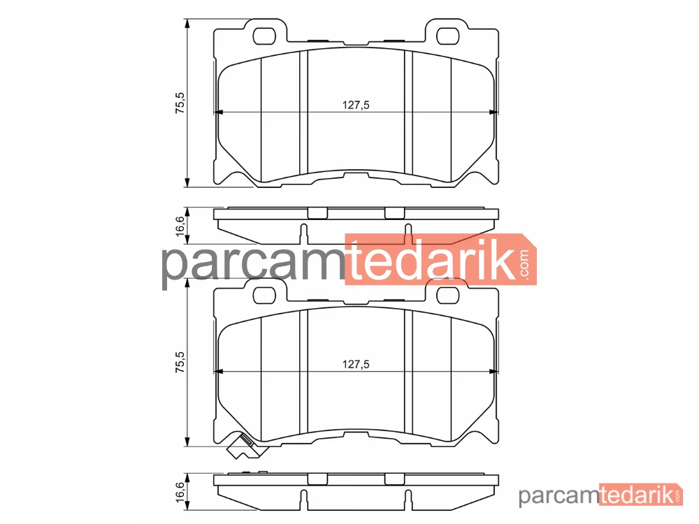 BOSCH 0986494707 | Fren Balatası (Ön) — Infiniti Q50, Infiniti Q70, Infiniti QX70