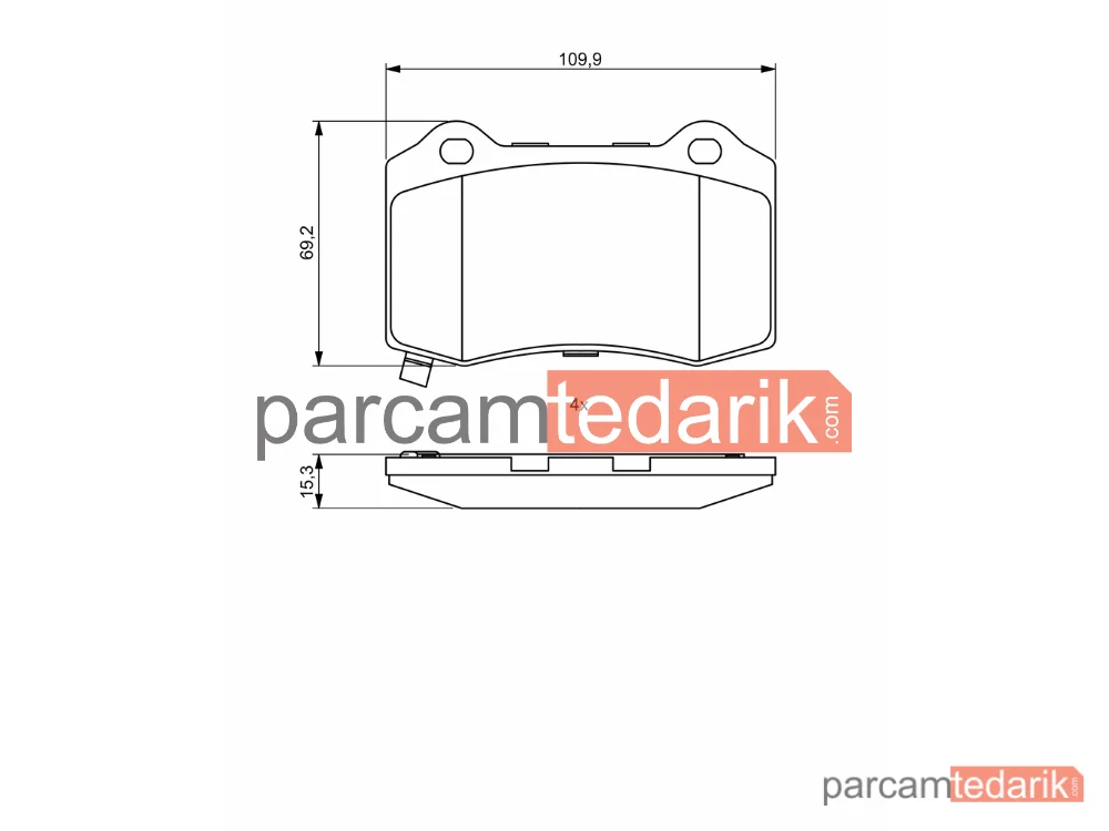 BOSCH 0986494708 | Fren Balatası (Arka) — Chrysler 300C Touring, Jeep Grand Cherokee IV, Chrysler 300C