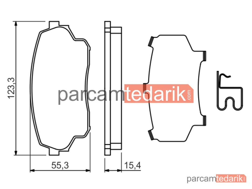 BOSCH 0986494711 | Fren Balatası (Ön)