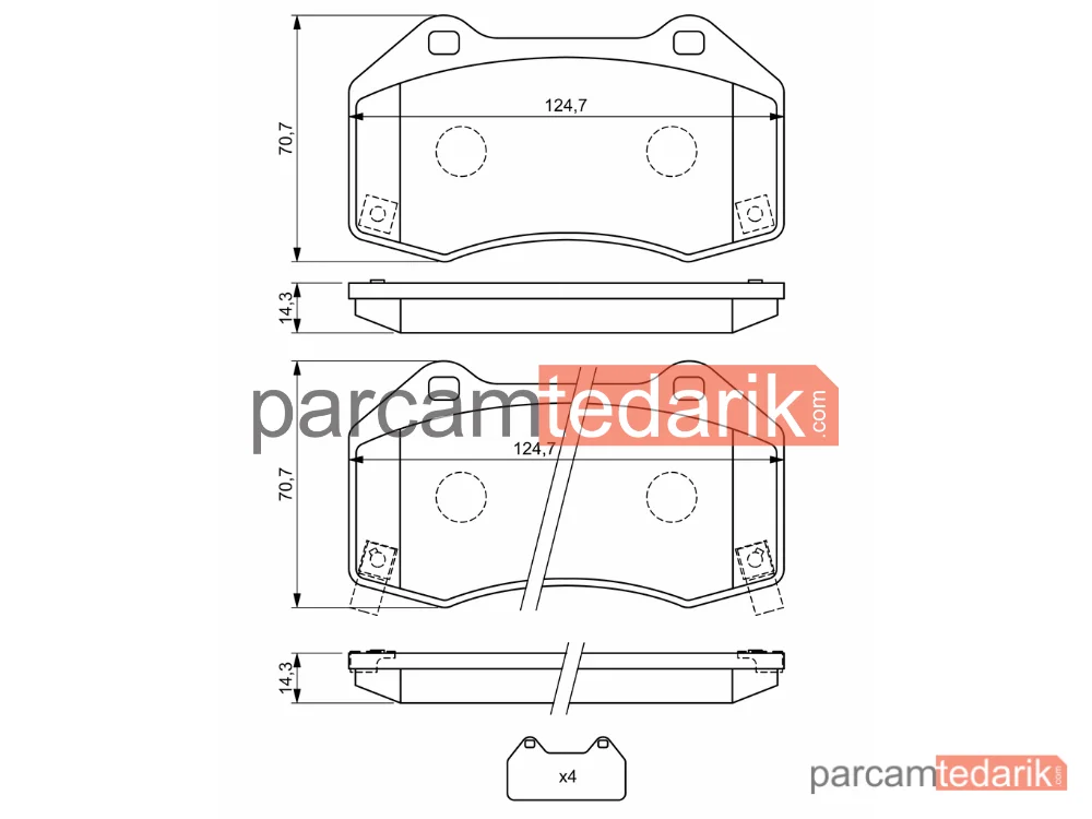 BOSCH 0986494718 | Fren Balatası (Ön) — Opel Corsa D, Abarth 124 Spider, Opel Corsa E