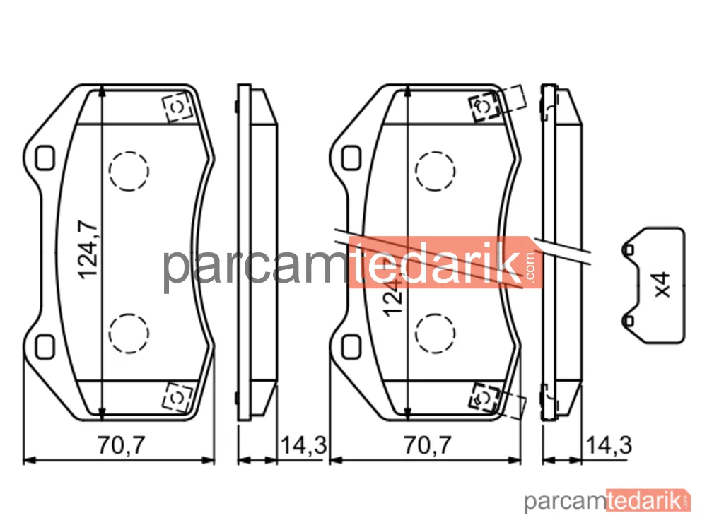 BOSCH 0986494718 | Fren Balatası (Ön) — Opel Corsa D, Abarth 124 Spider, Opel Corsa E