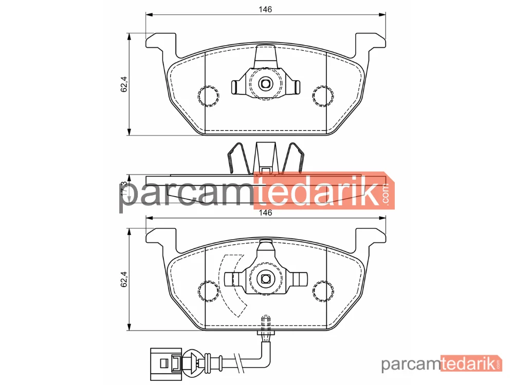 BOSCH 0986494721 | Fren Balatası — Seat Leon ST, Audi A3 Cabrio, Skoda Octavia III