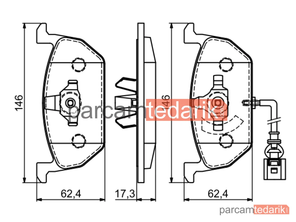 BOSCH 0986494721 | Fren Balatası — Seat Leon ST, Audi A3 Cabrio, Skoda Octavia III