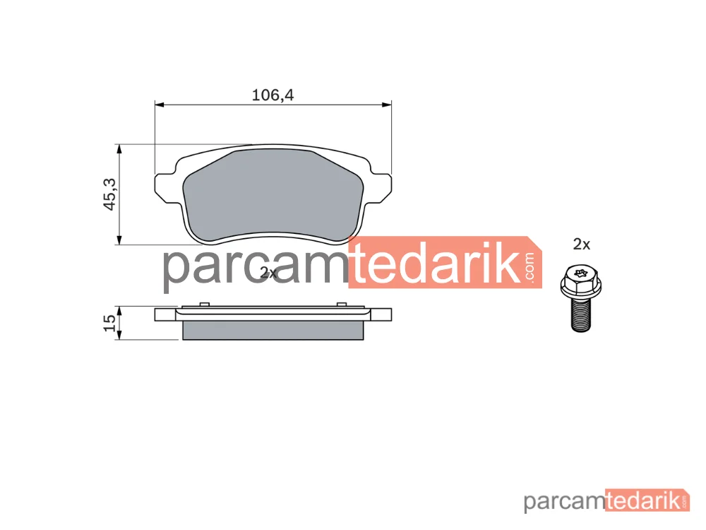 BOSCH 0986494723 | Fren Balatası (Arka) — Renault Scénic IV, Renault Grand Scénic IV, Renault Talisman