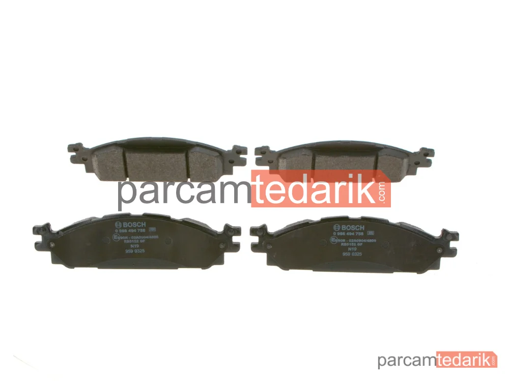 BOSCH 0986494758 | Fren Balatası (Ön)