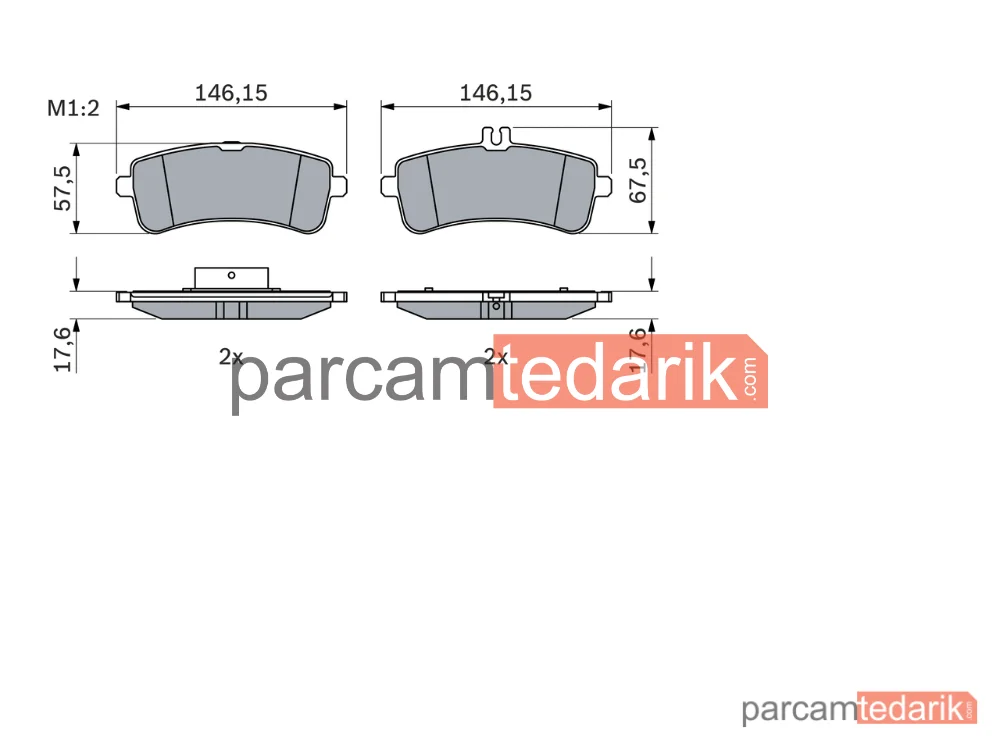 BOSCH 0986494763 | Fren Balatası (Arka) — Mercedes-Benz S-Serisi Cabrio, Mercedes-Benz S-Serisi Coupe