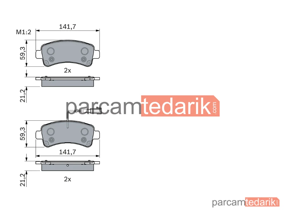 BOSCH 0986494765 | Fren Balatası (Arka) — Citroen Jumper III, Peugeot Boxer, Fiat Ducato