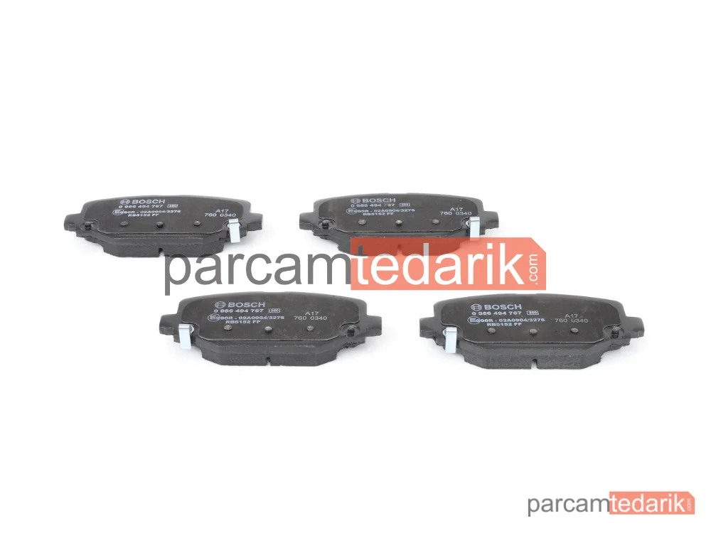 BOSCH 0986494767 | Fren Balatası (Arka) — Fiat Freemont, Lancia Voyager Mpv