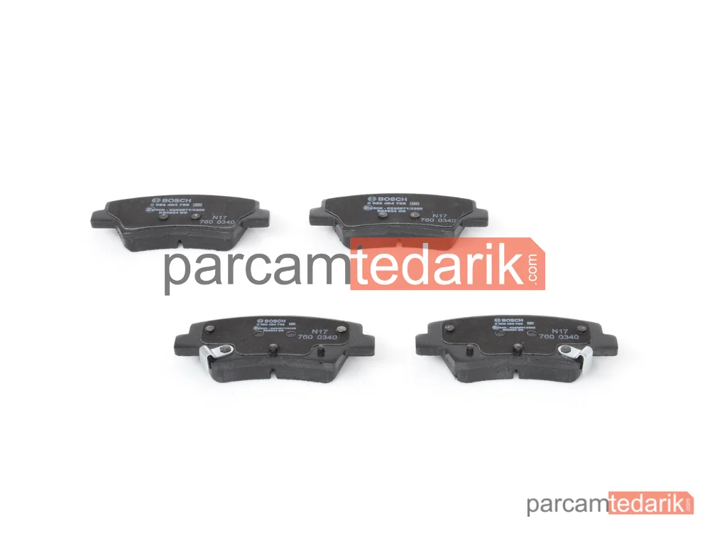 BOSCH 0986494768 | Fren Balatası (Arka) — Hyundai i30, Kia Ceed, Kia Ceed Sportswagon