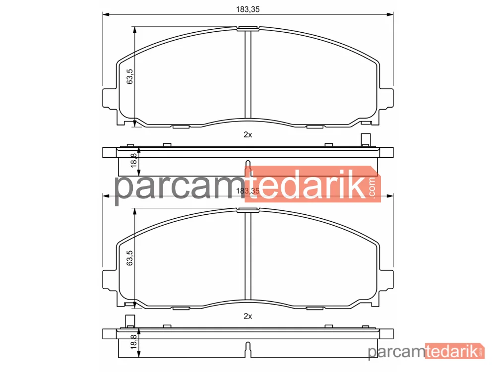 BOSCH 0986494769 | Fren Balatası (Ön) — Fiat Freemont, Lancia Voyager Mpv