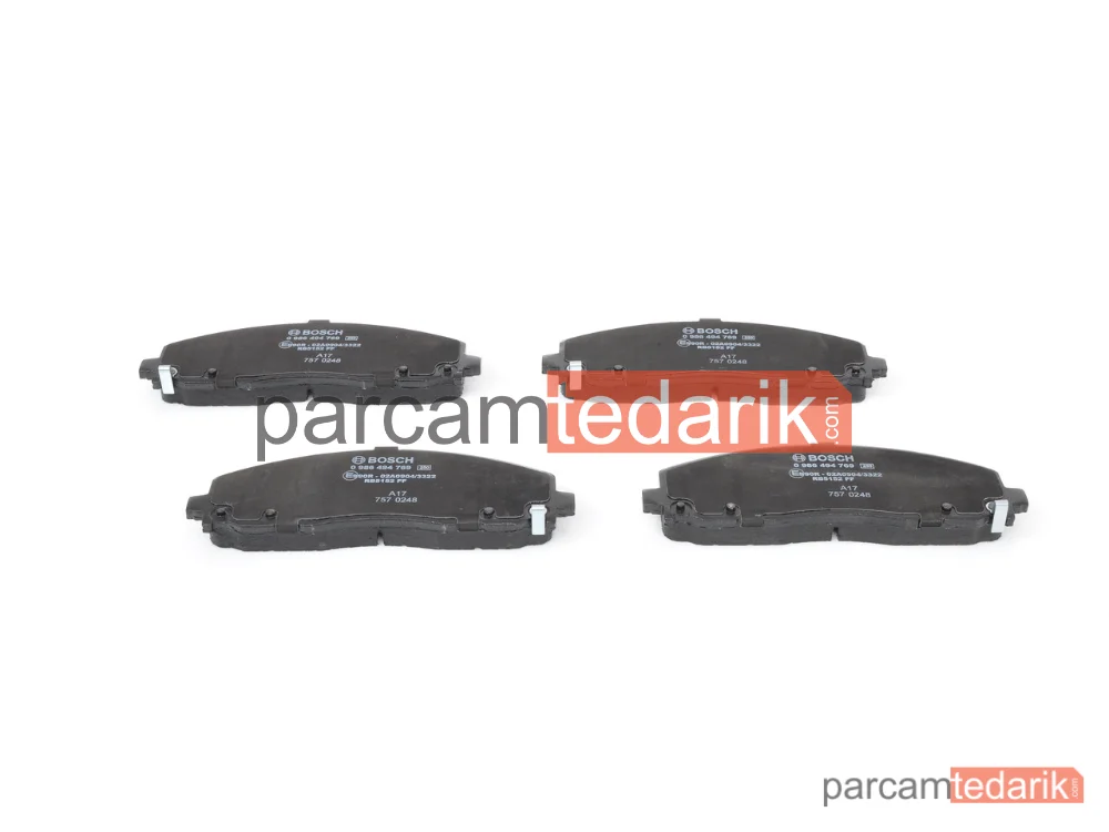 BOSCH 0986494769 | Fren Balatası (Ön) — Fiat Freemont, Lancia Voyager Mpv