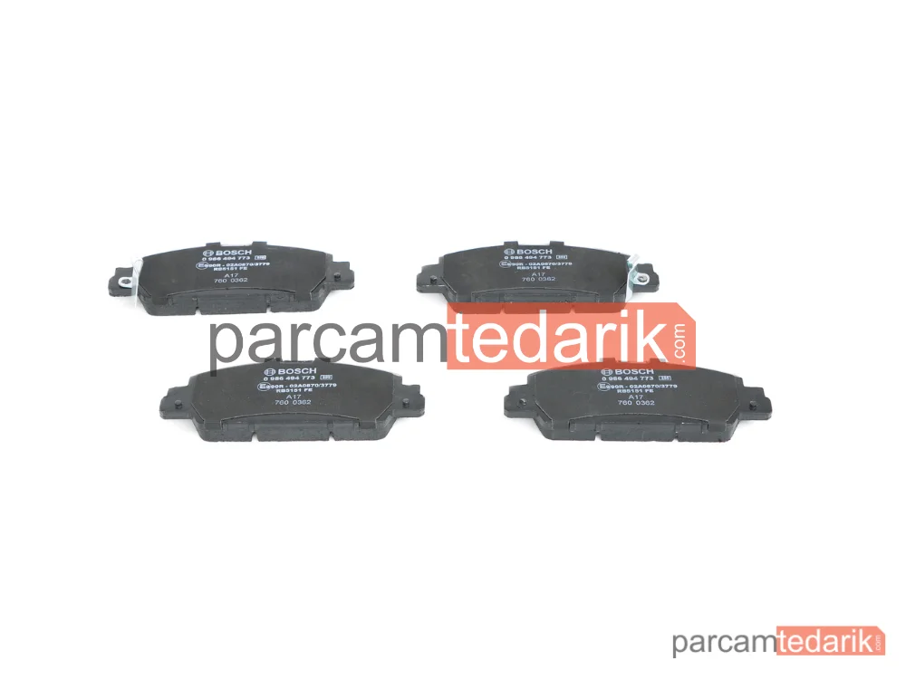BOSCH 0986494773 | Fren Balatası (Ön) — Honda Hr-V