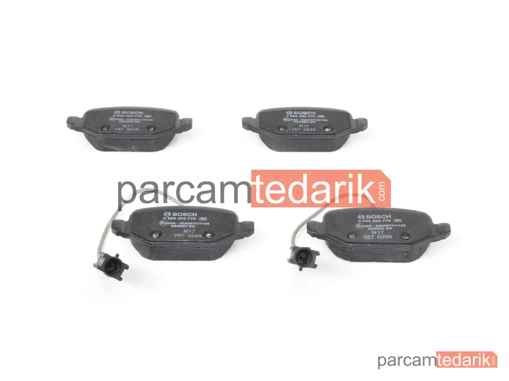 BOSCH 0986494776 | Fren Balatası (Arka) — Alfa Romeo Mito