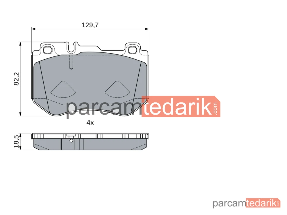 BOSCH 0986494777 | Fren Balatası (Ön) — Mercedes-Benz C-Serisi, Mercedes-Benz C-Serisi T-Model